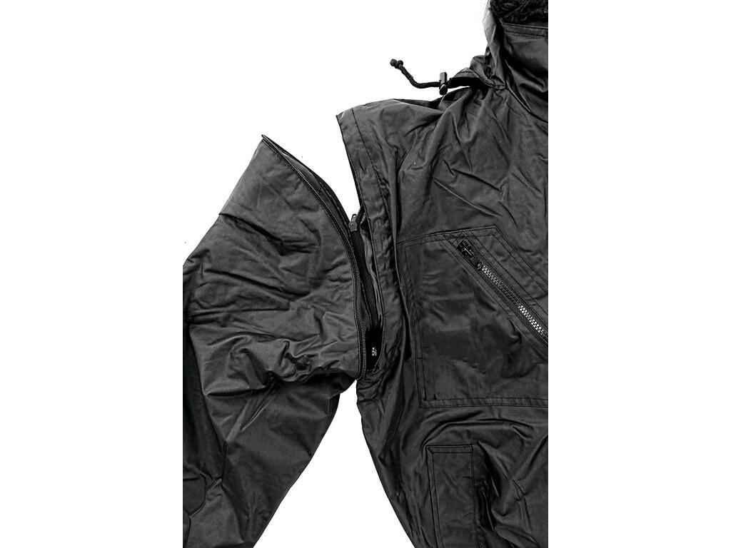 Jacket PILOT: Men ́s jacket 5 in 1, padded, water-resistant and windproof, hood in the collar, detachable sleeves, detachable collar and an inner fur liner, zipper pocket on the l…