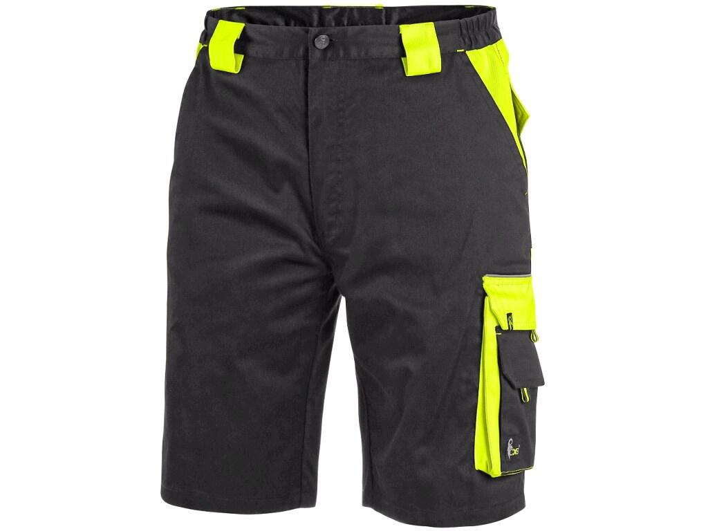 Shorts CXS SIRIUS ELIAS: Men’s working shorts, waist with belt loops and side elastic bands, front pockets, multifunctional pockets on both sides, two back flap pockets, reflectiv…