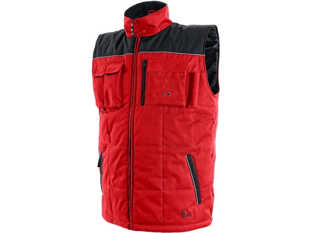 Vest CXS SEATTLE: Men’s padded vest, water-resistant with fleece collar, reflective stripes, zipper fastening, tightening on bottom part. Pockets: 2 bottom pockets with reflective…