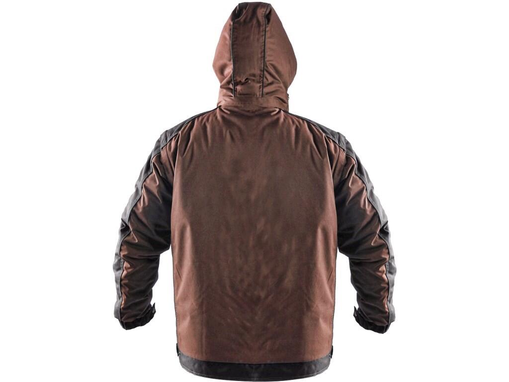 Jacket CXS IRVINE: Men’s padded jacket 2 in 1, zipper covered by trimming, detachable hood, fleece collar, detachable sleeves, sleeves with regulated wristband, plastic loop under…