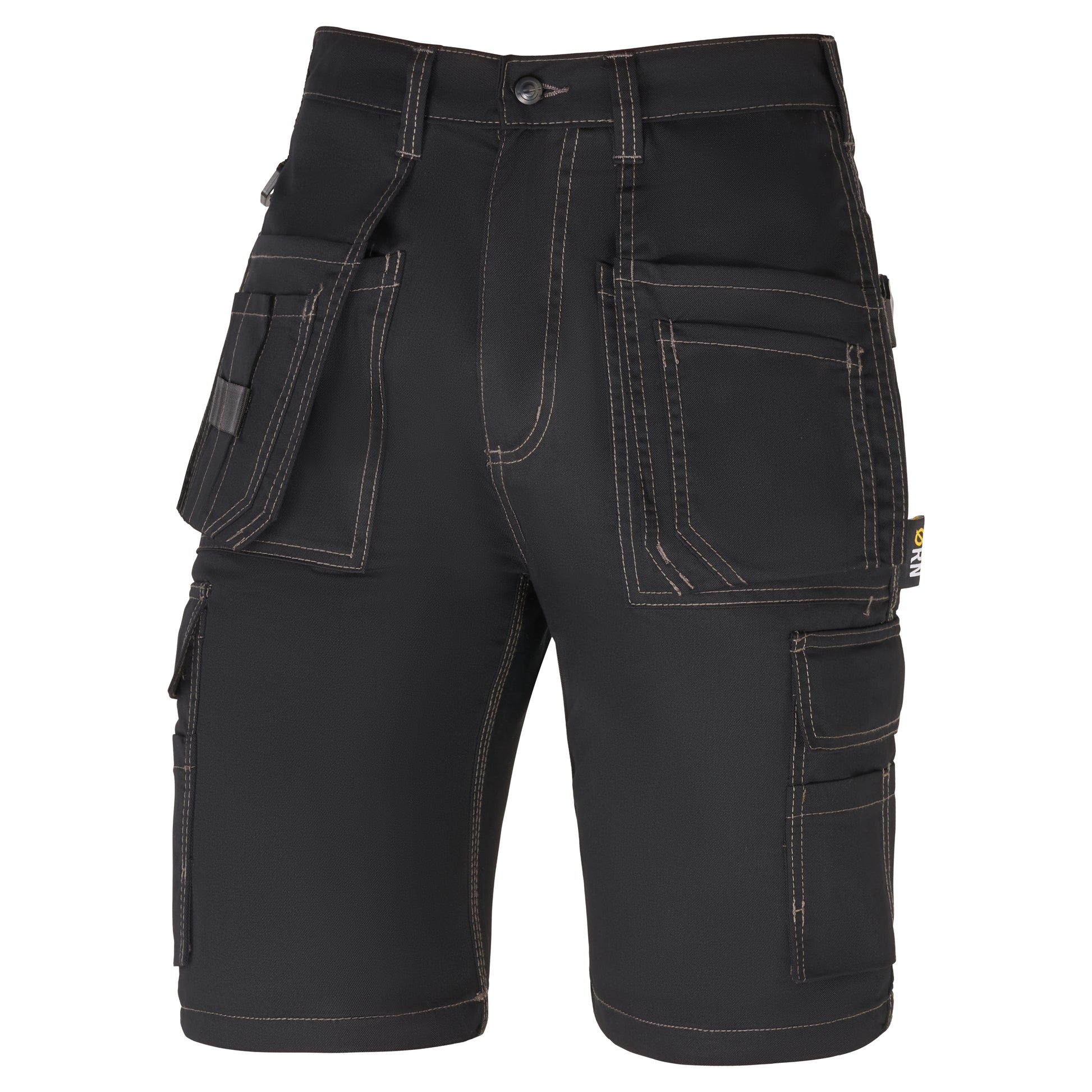 Merlin Tradesman Shorts Black Front