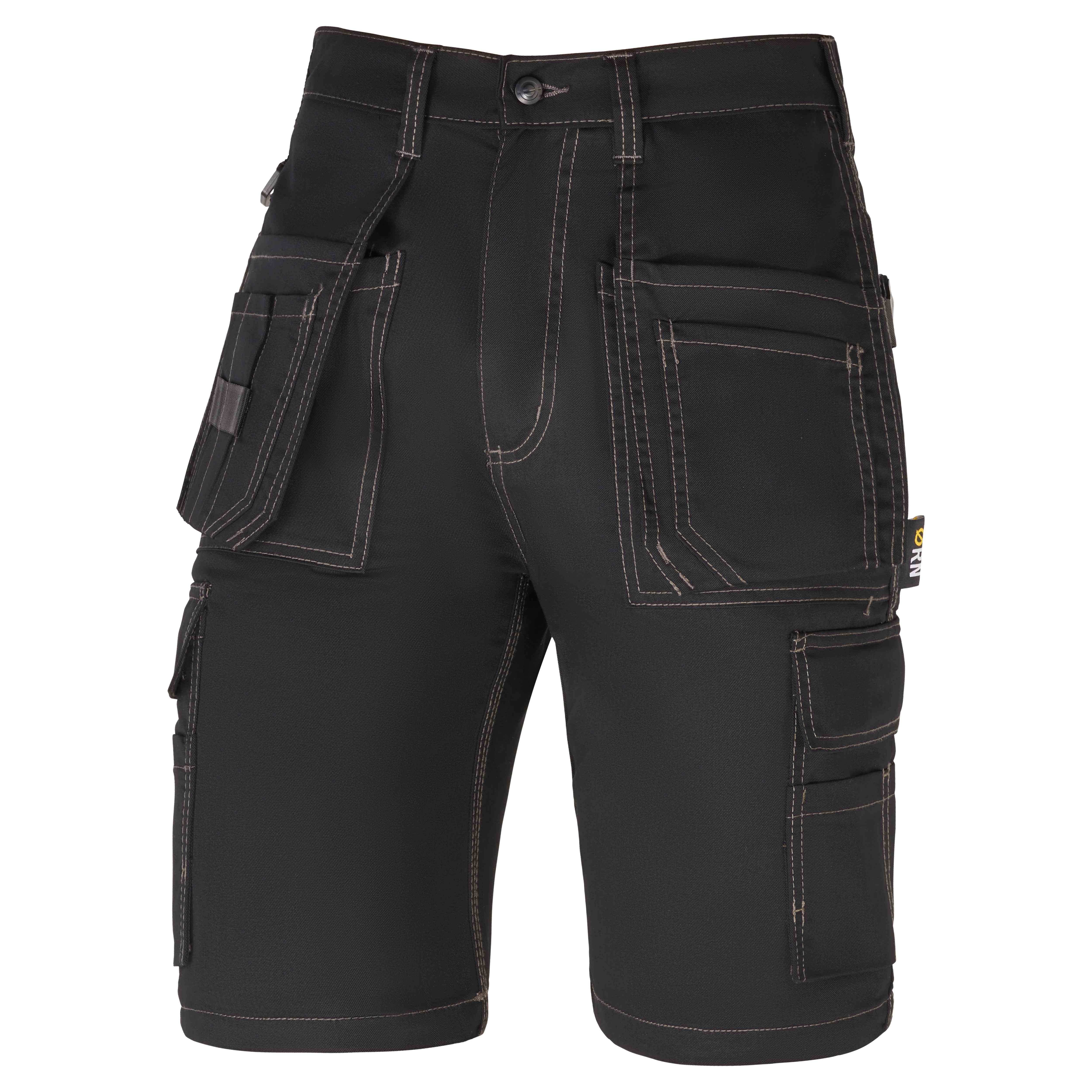 Merlin Tradesman Shorts Black Front