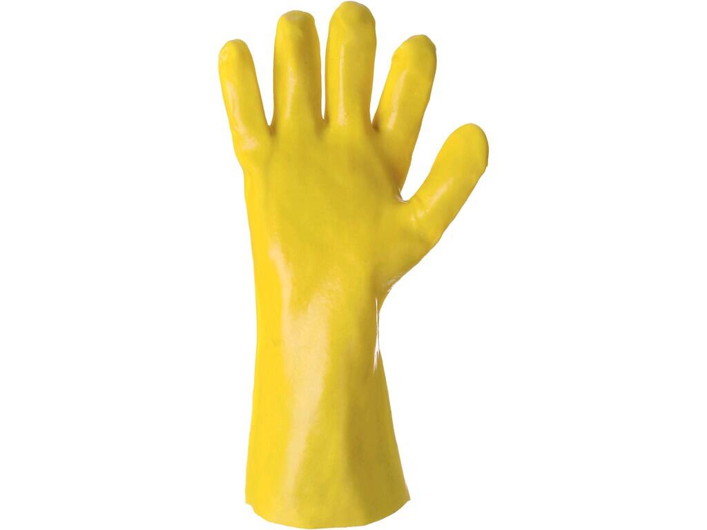 Gloves CXS TEKPLAST: Acid resistant gloves with PVC coating. Resistant to substances such as methanol, sulfuric acid, sodium hydroxide - see technical documentation. Recommended a…