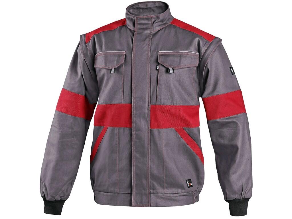 Jacket CXS LUXY EDA: Men’s working jacket, detachable sleeves with elastic cuff, covered zipper fastening with velcro, chest flap pockets, hidden chest zipper pocket, simple side…