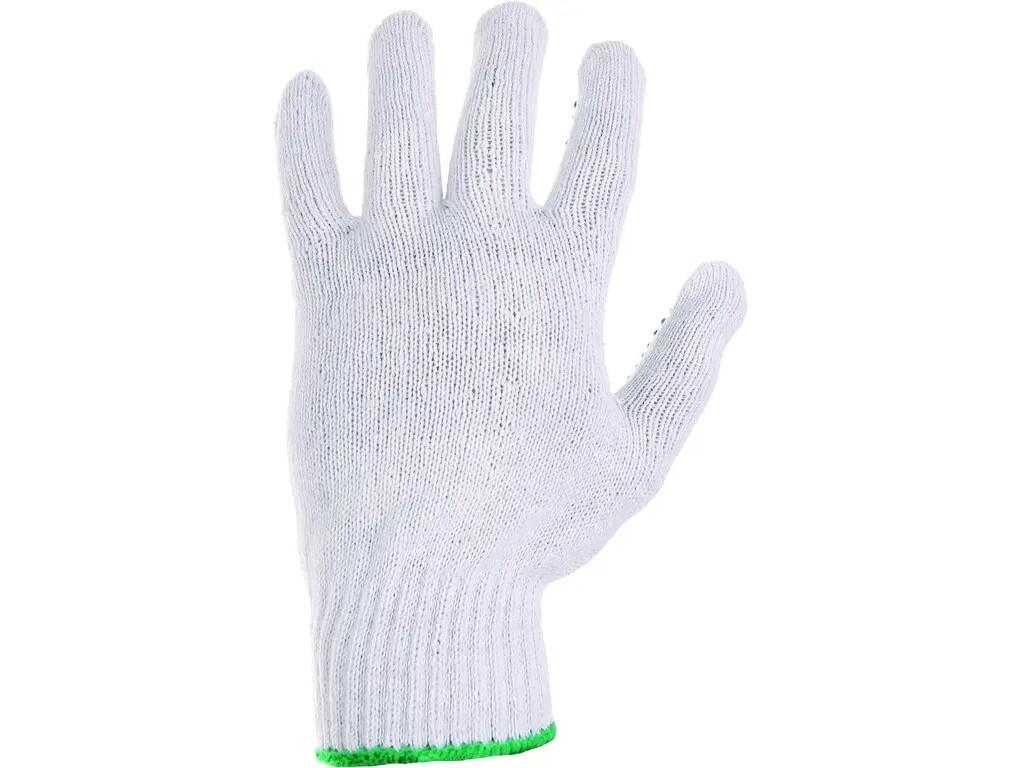 Gloves CXS FALO: Knitted mixed gloves with elastic cuff and PVC dots in palm and fingers. Recommended application: handling with light or small items, wareshousing, logistic, ligh…