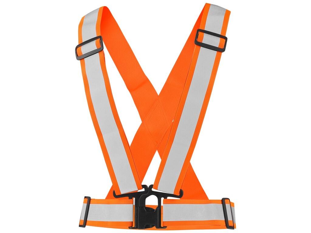 Reflective elastic CXS CROSS BELT: Elastic cross with reflective strips 3 cm wide. Retractable buckles allow individual adjustment of length and width. Fastening at the centre wit…