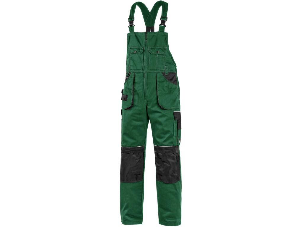 Bibpants CXS ORION KRYŠTOF: Men’s working trousers with bib, bib flap pockets, waist with belt loops and elastic band in the back, front pockets with loops for tools, multifunctio…