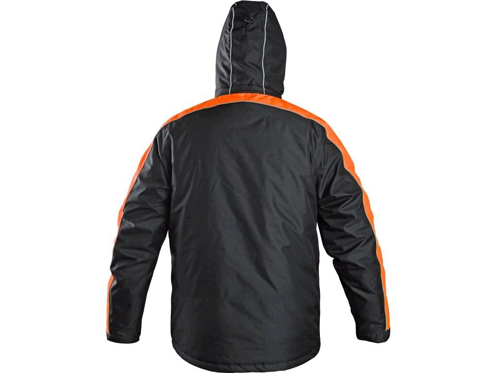 Jacket CXS BRIGHTON: Men’s padded jacket, water-resistant and windproof, underarm ventilation, detachable hood, elastic inner cuff in sleeves, tightening at the bottom, taped seam…