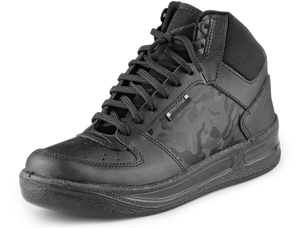 Ankle footwear PRESTIGE M56810: Ankle leather footwear for work and leisure, reflective logo on the heel. Material: upper made of Italian leather with special foil for easy mainte…