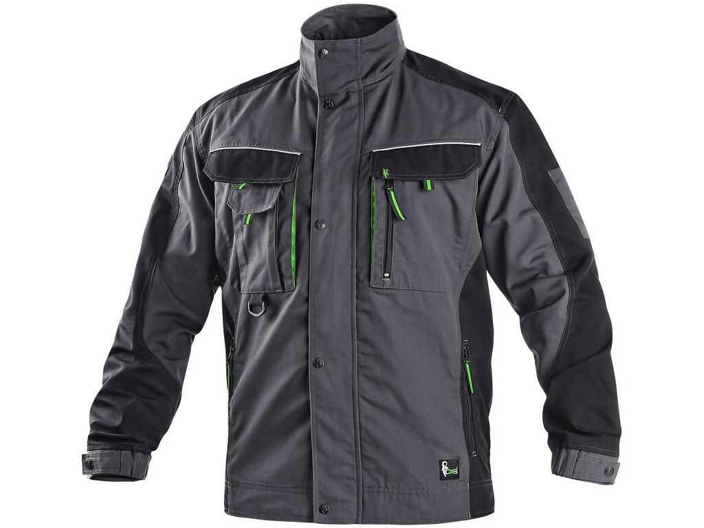 Jacket SIRIUS LUCIUS: Men’s working jacket with fleece lining, shoulders reinforced by 600D polyester, sleeves with adjustable cuff, covered zipper fastening with snaps, multifunc…