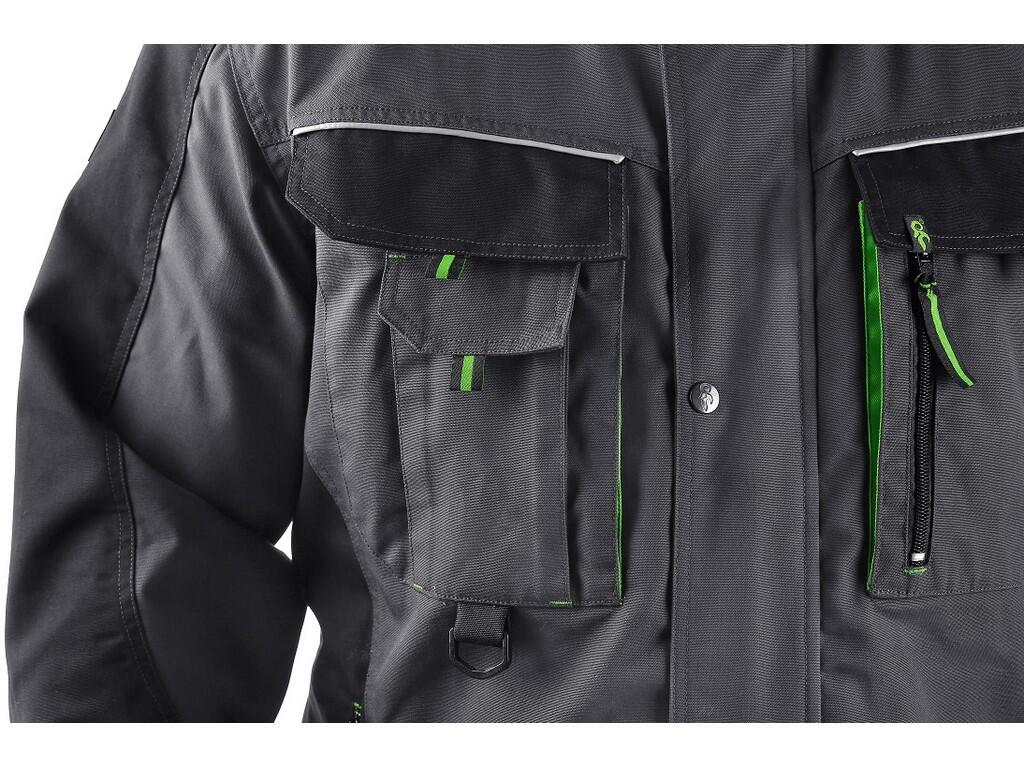 Jacket SIRIUS LUCIUS: Men’s working jacket with fleece lining, shoulders reinforced by 600D polyester, sleeves with adjustable cuff, covered zipper fastening with snaps, multifunc…