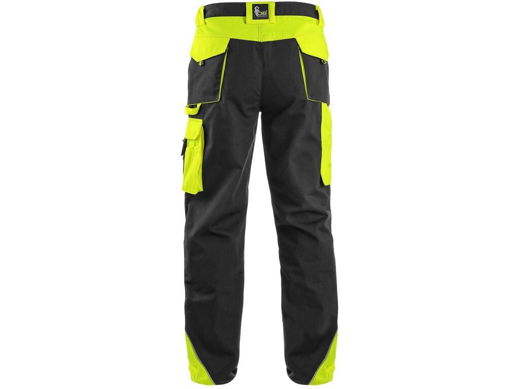 Trousers CXS SIRIUS BRIGHTON: Men’s working trousers, waist with belt loops and side elastic bands, front pockets, multifunctional pockets on both sides, knees reinforced by 600D…