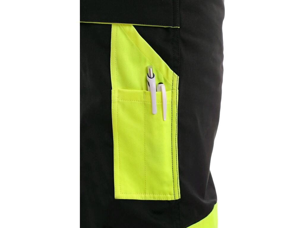 Bibpants CXS SIRIUS BRIGHTON: Men´s bibpants, reinforced knees with possibility to insert knee protectors, waist with belt loops, front pockets, multifunctional side pockets, back…