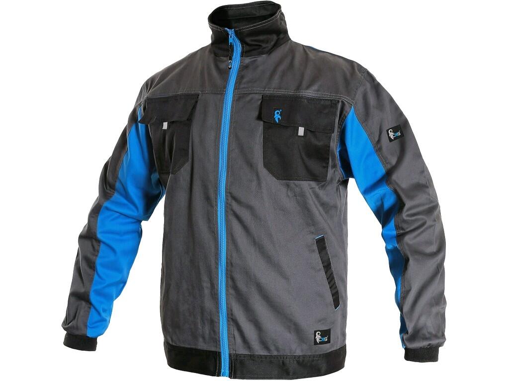 Jacket CXS PHOENIX PERSEUS: Men ́s working jacket made of lightweight material, sleeves with elastic cuff, zipper fastening, chest flap pockets, simple side pockets, reflective ac…