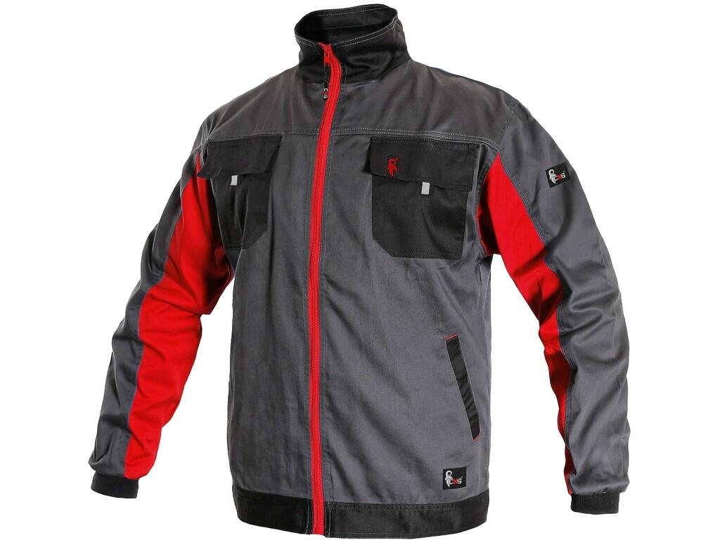 Jacket CXS PHOENIX PERSEUS: Men ́s working jacket made of lightweight material, sleeves with elastic cuff, zipper fastening, chest flap pockets, simple side pockets, reflective ac…