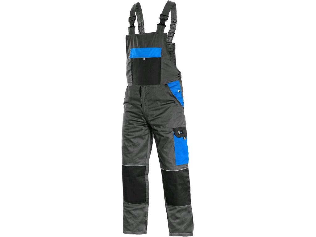 Bibpants CXS PHOENIX CRONOS: Men ́s working trousers with bib, made of lightweight material, bib flap pocket, front pockets, side flap pocket, tape/folding measure pocket, double…