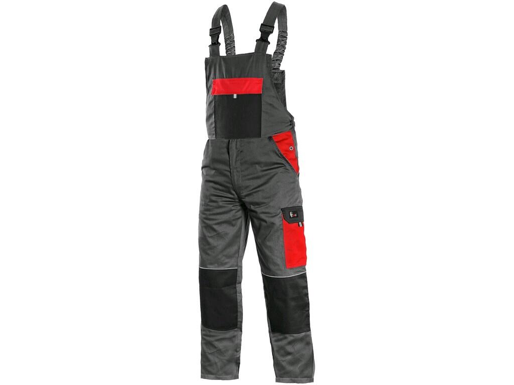 Bibpants CXS PHOENIX CRONOS: Men ́s working trousers with bib, made of lightweight material, bib flap pocket, front pockets, side flap pocket, tape/folding measure pocket, double…