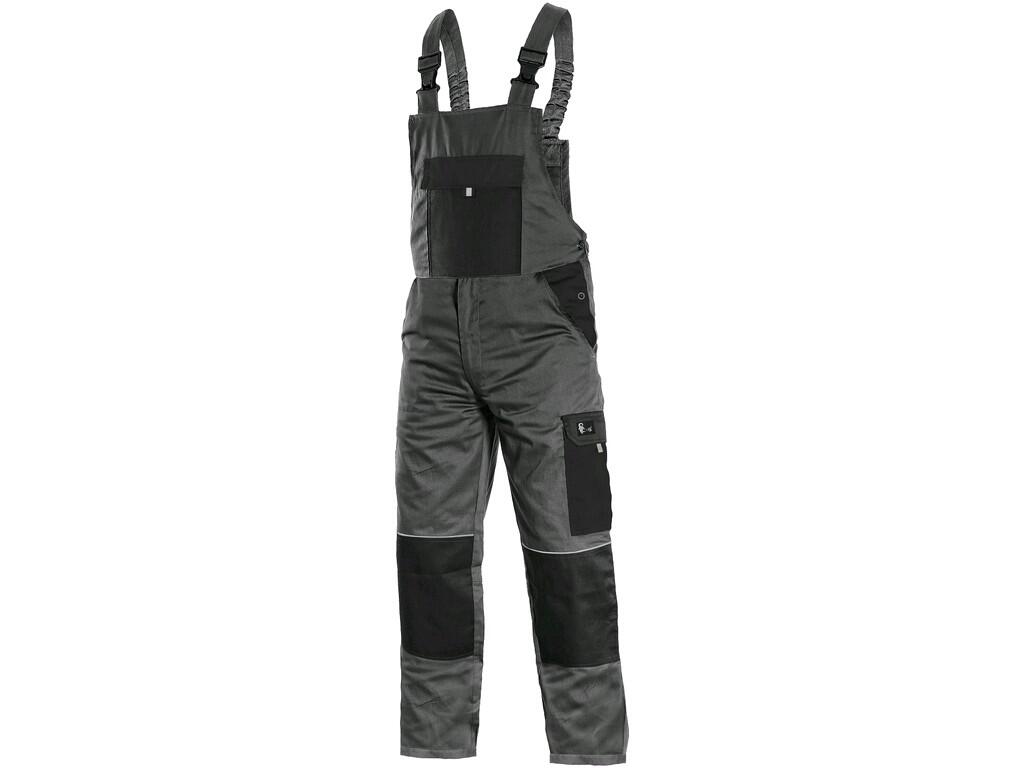 Bibpants CXS PHOENIX CRONOS: Men ́s working trousers with bib, made of lightweight material, bib flap pocket, front pockets, side flap pocket, tape/folding measure pocket, double…