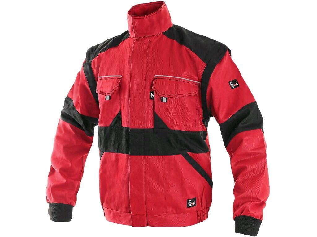 Jacket CXS LUXY EDA: Men’s working jacket, detachable sleeves with elastic cuff, covered zipper fastening with velcro, chest flap pockets, hidden chest zipper pocket, simple side…