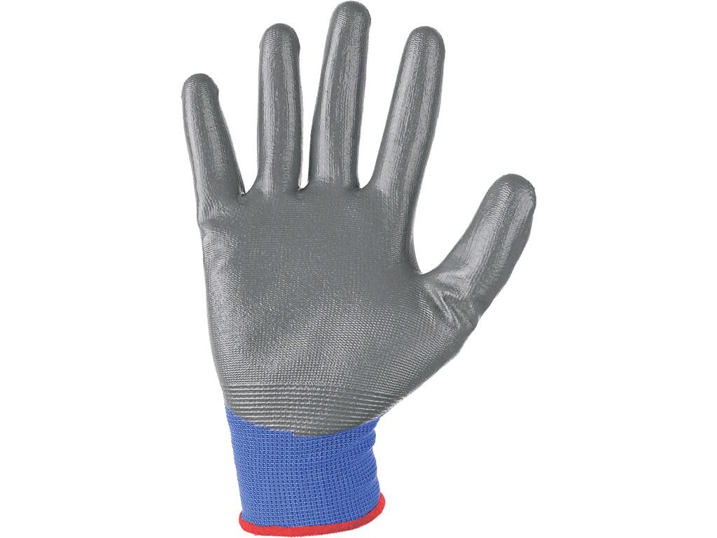 Gloves CXS CERRO: Knitted seamless gloves with elastic cuff, palm and fingers covered with smooth nitrile. Recommended application: automotive, logistics, warehouse, construction,…