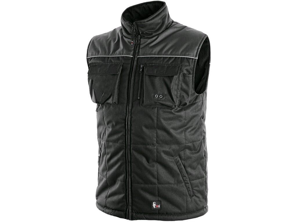 Vest CXS SEATTLE: Men’s padded vest, water-resistant with fleece collar, reflective stripes, zipper fastening, tightening on bottom part. Pockets: 2 bottom pockets with reflective…