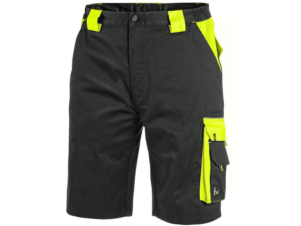 Shorts CXS SIRIUS BRIGHTON: Men ́s working shorts, waist with belt loops and side elastic bands, front pockets, multifunctional pockets on both sides, two back flap pockets, refle…