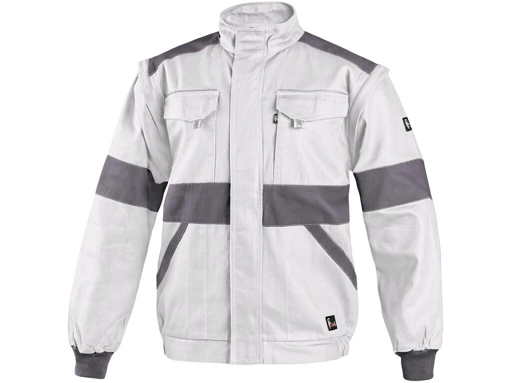 Jacket CXS LUXY EDA: Men’s working jacket, detachable sleeves with elastic cuff, covered zipper fastening with velcro, chest flap pockets, hidden chest zipper pocket, simple side…
