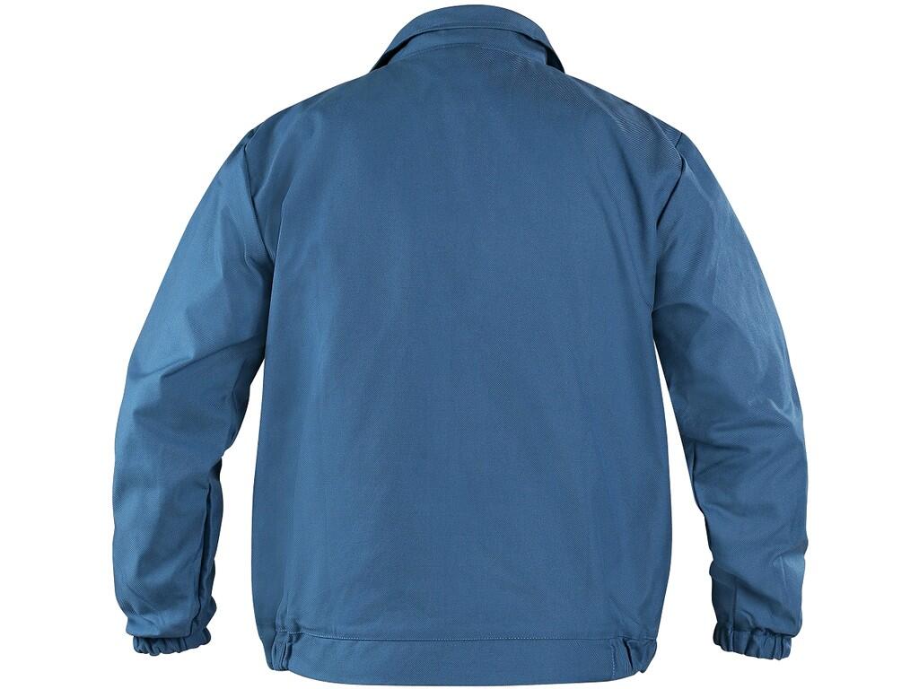 Jacket CHEMIK: Men’s acid-resistant jacket with covered button fastening, elastic cuff, elastic waist on the bottom sides. Recommended application: chemists, breweries, engineerin…