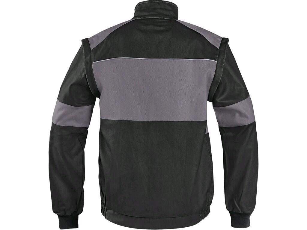 Jacket CXS LUXY EDA: Men’s working jacket, detachable sleeves with elastic cuff, covered zipper fastening with velcro, chest flap pockets, hidden chest zipper pocket, simple side…