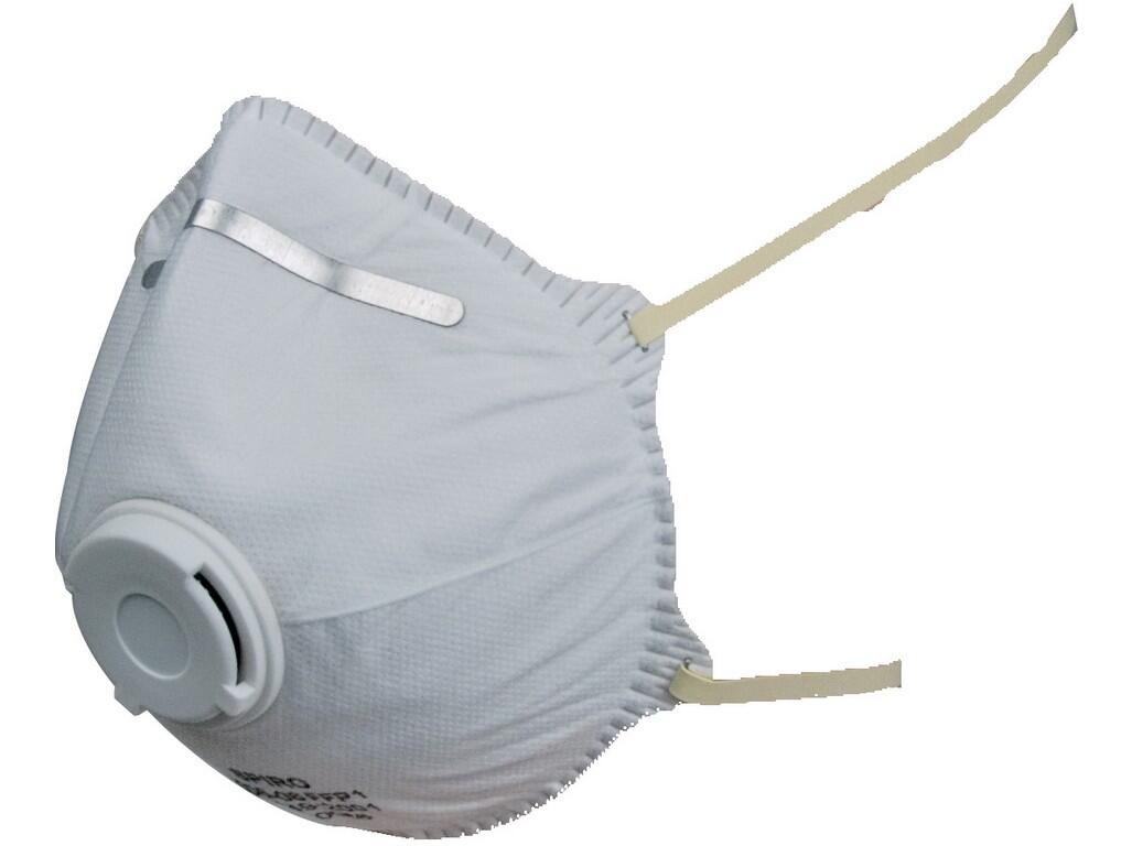 Particulate respirator SPIRO P1: Class FFP1 filtering half-face mask provides protection against solid and liquid aerosols in concentrations up to 4.5 x PEL. It is a foldable resp…