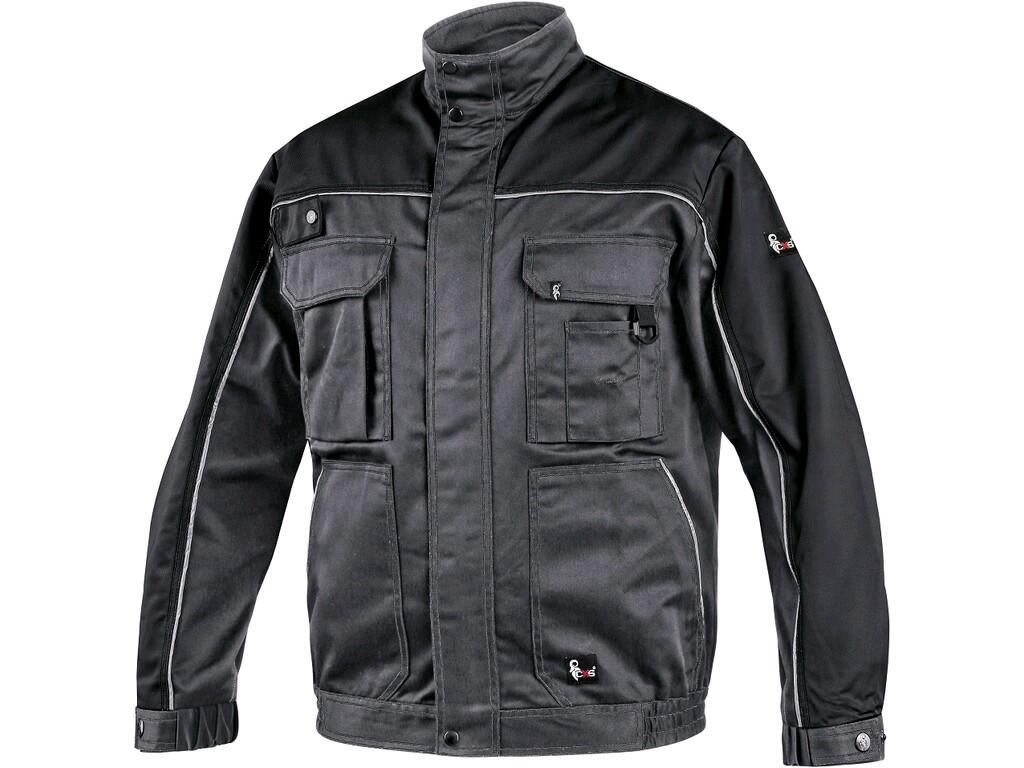Jacket ORION OTAKAR: Men ́s working jacket with fleece lining, sleeves with adjustable cuff, small pencil pocket on the left sleeve, covered zipper fastening with snaps, multifunc…