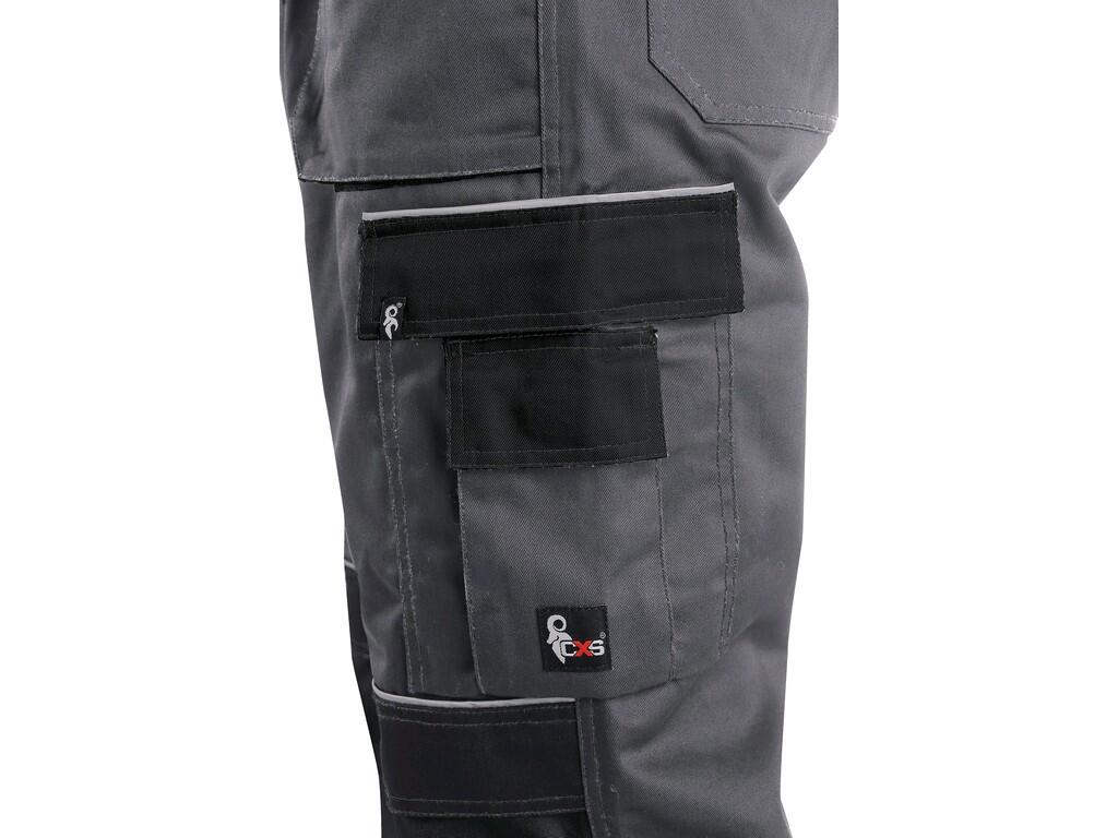 Bibpants ORION KRYŠTOF: Men’s working trousers with bib - shortened version for height 170-176 cm. Bib flap pockets, waist with belt loops and elastic band in the back, front pock…