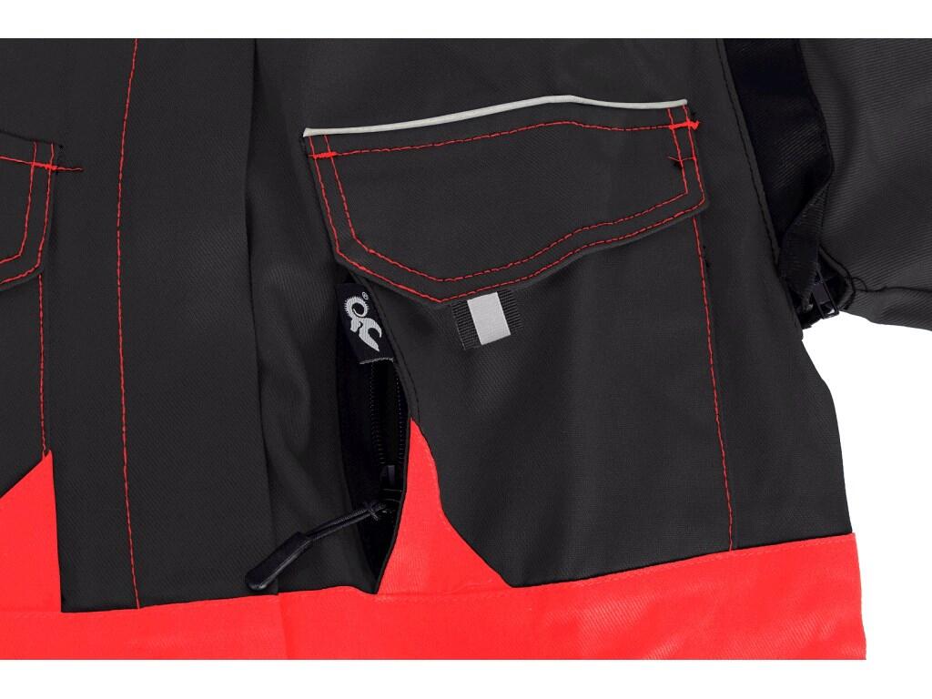 Overall CXS LUXY ROBERT: > Men’s working overall, covered zipper fastening with velcro, two-way zipper, sleeves with elastic cuff, chest flap pockets, hidden chest zipper pocket,…