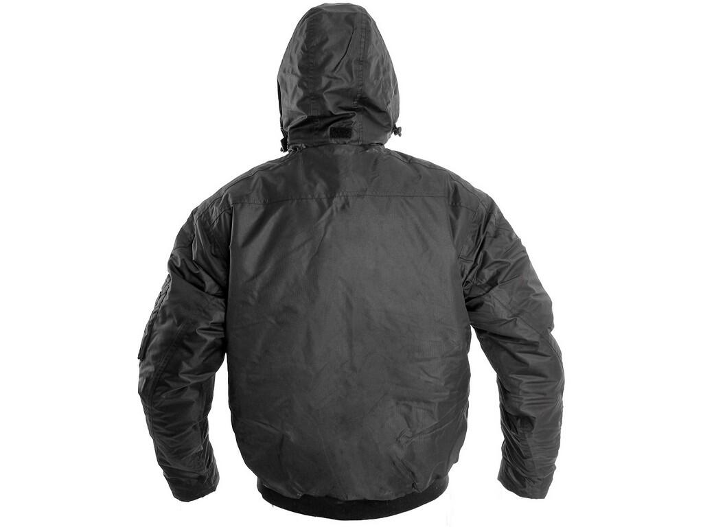 Jacket PILOT: Men ́s jacket 5 in 1, padded, water-resistant and windproof, hood in the collar, detachable sleeves, detachable collar and an inner fur liner, zipper pocket on the l…