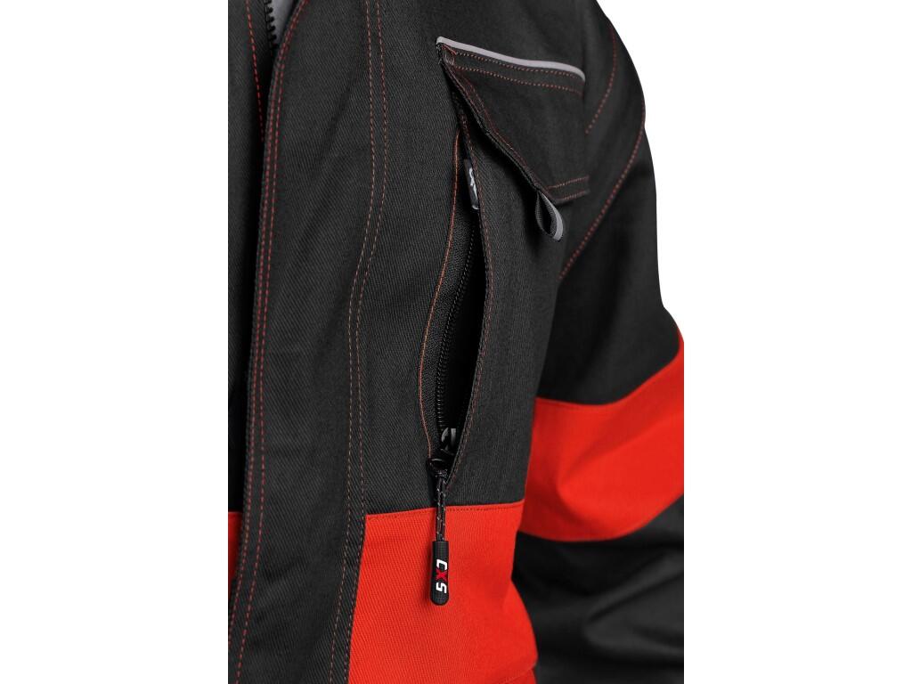 Jacket CXS LUXY EDA: Men’s working jacket, detachable sleeves with elastic cuff, covered zipper fastening with velcro, chest flap pockets, hidden chest zipper pocket, simple side…