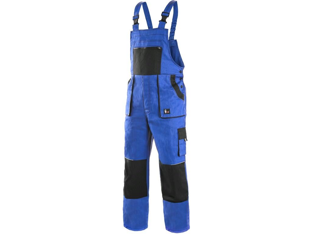 Bibpants CXS LUXY MARTIN winter: Men ́s working trousers with bib, flannel lining, bib zipper pocket, waist with elastic band in the back, front pockets, side pocket for tape / fo…