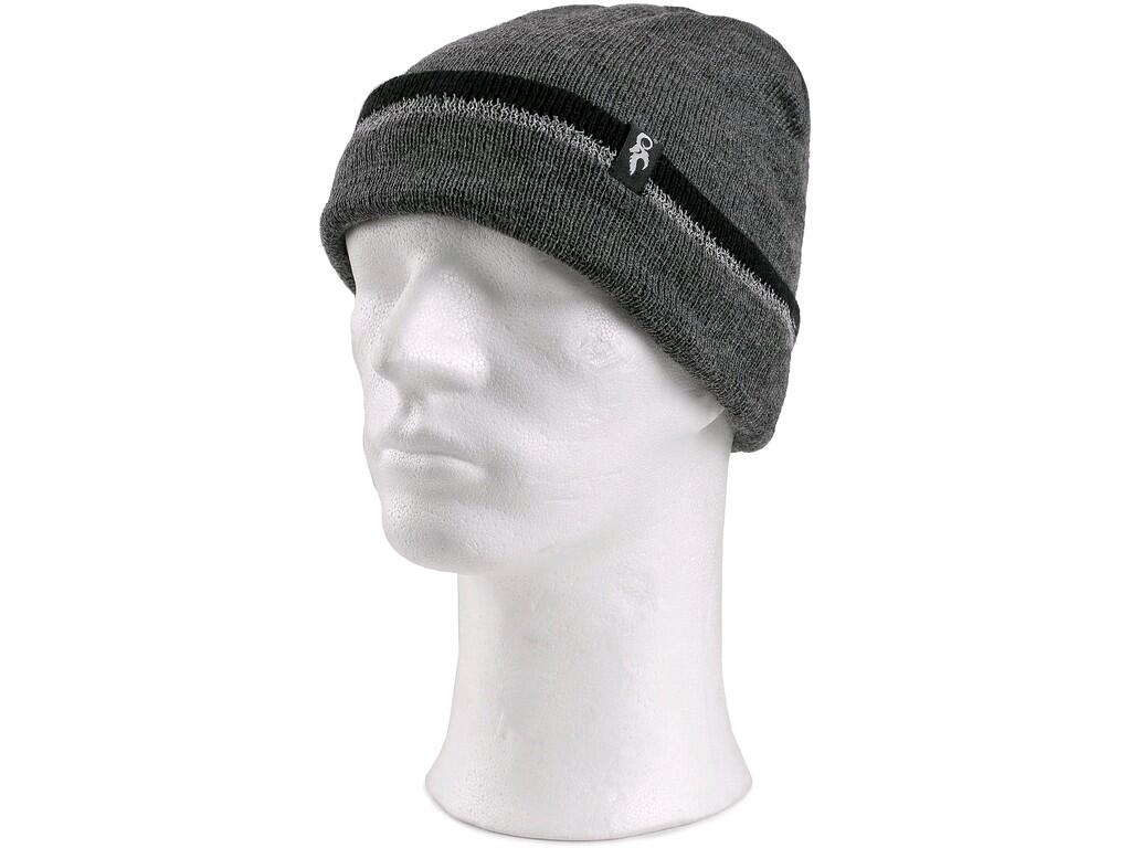 Hat CXS IVANUS: Knitted hat with reflective strap.