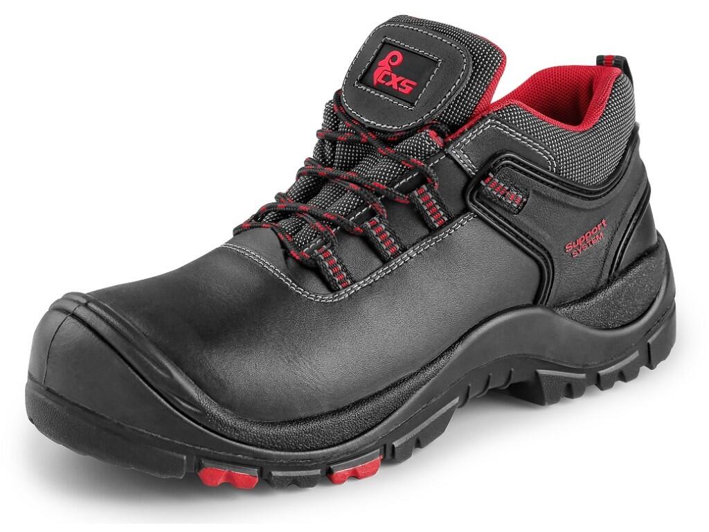 Low footwear CXS ROCK ORE S3: Safety low footwear, leather, with plastic toe cap and Dyna-Flex® midsole, reflective accessories. Material: upper made of 1,6 - 1,8 mm quality hydro…