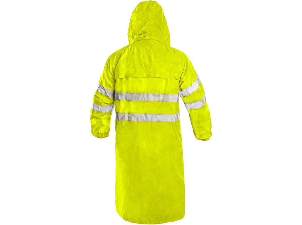 Coat BATH: High visible coat with reflective tapes, waterproof, taped seams, removable hood in collar, zipper fastening covered by trimming, raglan sleeves with rubber wristband,…