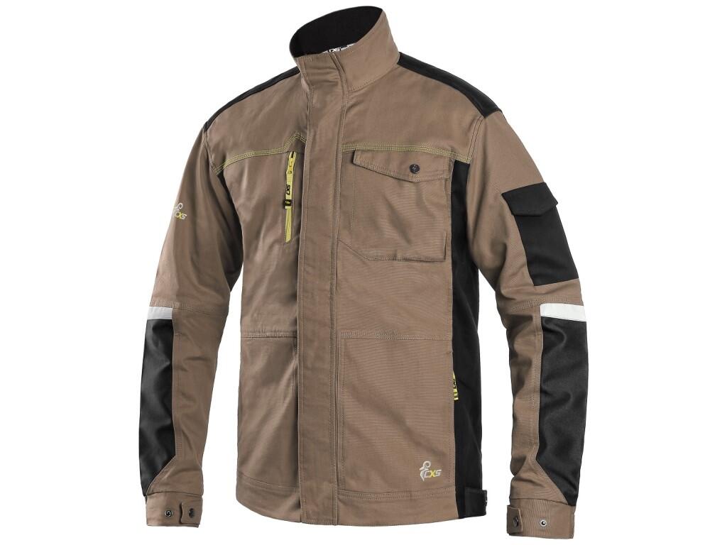 Workig jacket CXS STRETCH: Men’s working jacket, stretch fabric allowing free movement, shoulders reinforced by 600D polyester, sleeves with adjustable cuff, flap pocket on the le…