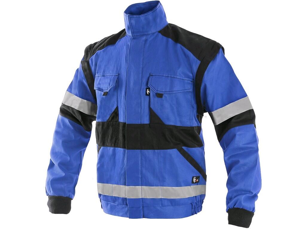 Jacket CXS LUXY BRIGHT: Men’s working jacket, detachable sleeves with elastic cuff, covered zipper fastening with velcro, chest flap pockets, hidden chest zipper pocket, simple si…