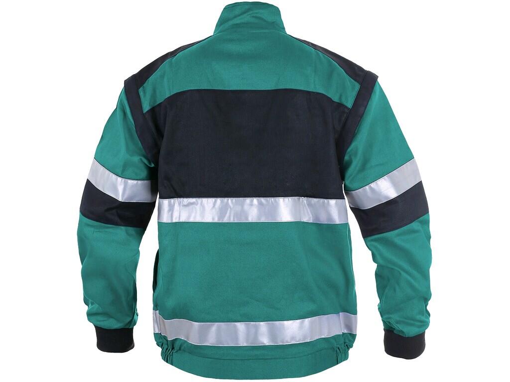 Jacket CXS LUXY BRIGHT: Men’s working jacket, detachable sleeves with elastic cuff, covered zipper fastening with velcro, chest flap pockets, hidden chest zipper pocket, simple si…