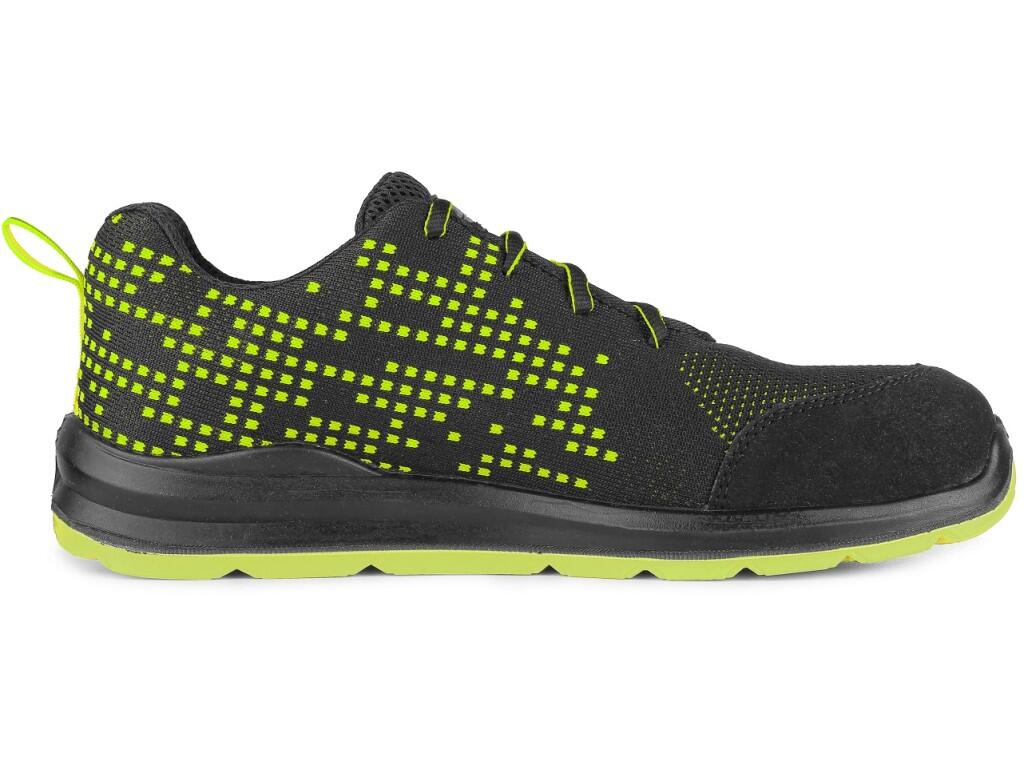 Low footwear CXS TEXLINE RAB S1: Low footwear, textile, reflective accessories. Material: 1,8 - 2,0 mm polyester upper washable up to 30°C, reinforced microfibre overcap, 3-layer…