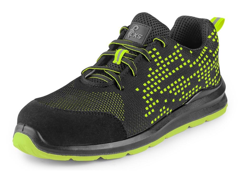 Low footwear CXS TEXLINE RAB S1: Low footwear, textile, reflective accessories. Material: 1,8 - 2,0 mm polyester upper washable up to 30°C, reinforced microfibre overcap, 3-layer…