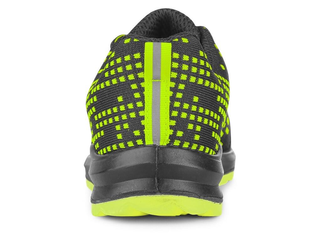Low footwear CXS TEXLINE RAB S1: Low footwear, textile, reflective accessories. Material: 1,8 - 2,0 mm polyester upper washable up to 30°C, reinforced microfibre overcap, 3-layer…