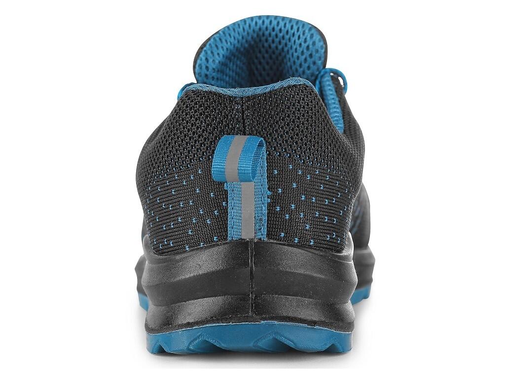 Low footwear CXS TEXLINE KORNAT O1: Low footwear, textile, reflective accessories. Material: 1,8 - 2,0 mm polyester upper washable up to 30°C, reinforced microfibre overcap, 3-lay…