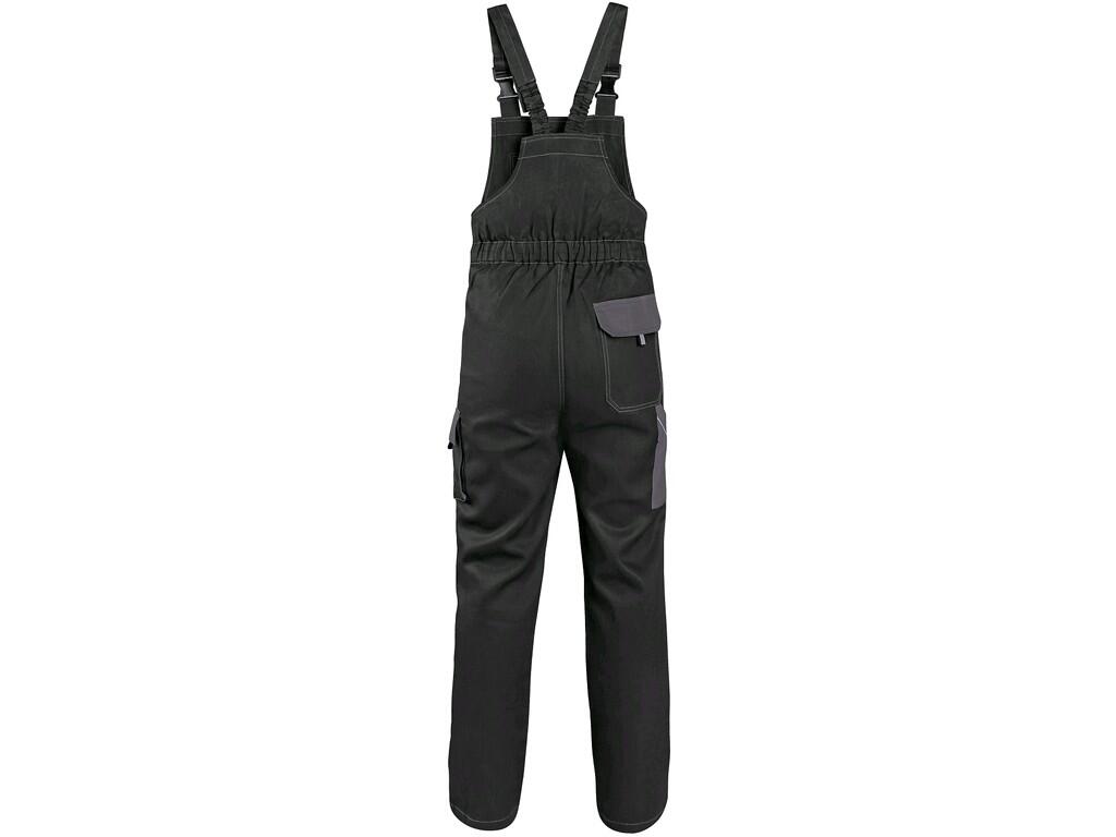 Bibpants CXS LUXY ROBIN: Men’s working trousers with bib, bib zipper pocket, waist with elastic band in the back, front pockets, side pocket for tape / folding measure, side pocke…