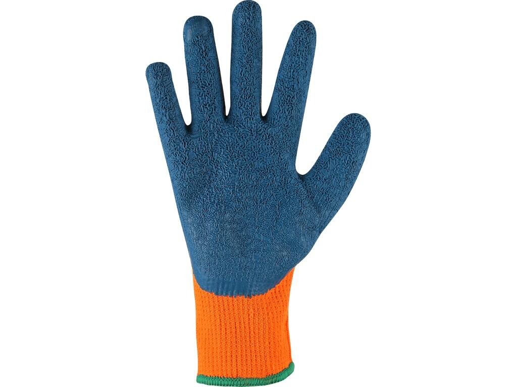 Gloves CXS INDUSTRY ROXY WINTER: Winter seamless gloves made of polyester knit, palm and fingers coated with latex with non-slippery finish for better grip and manipulation. Recom…