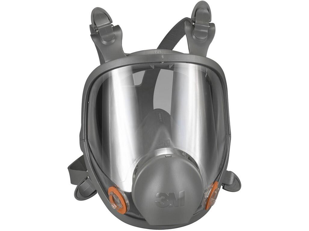 Full-face mask 3M 6800: Lightweight, balanced, comfortable, low maintenance, adjustable head straps, bayonet mounting system for 2 filters, can be used with all 3M filters of seri…