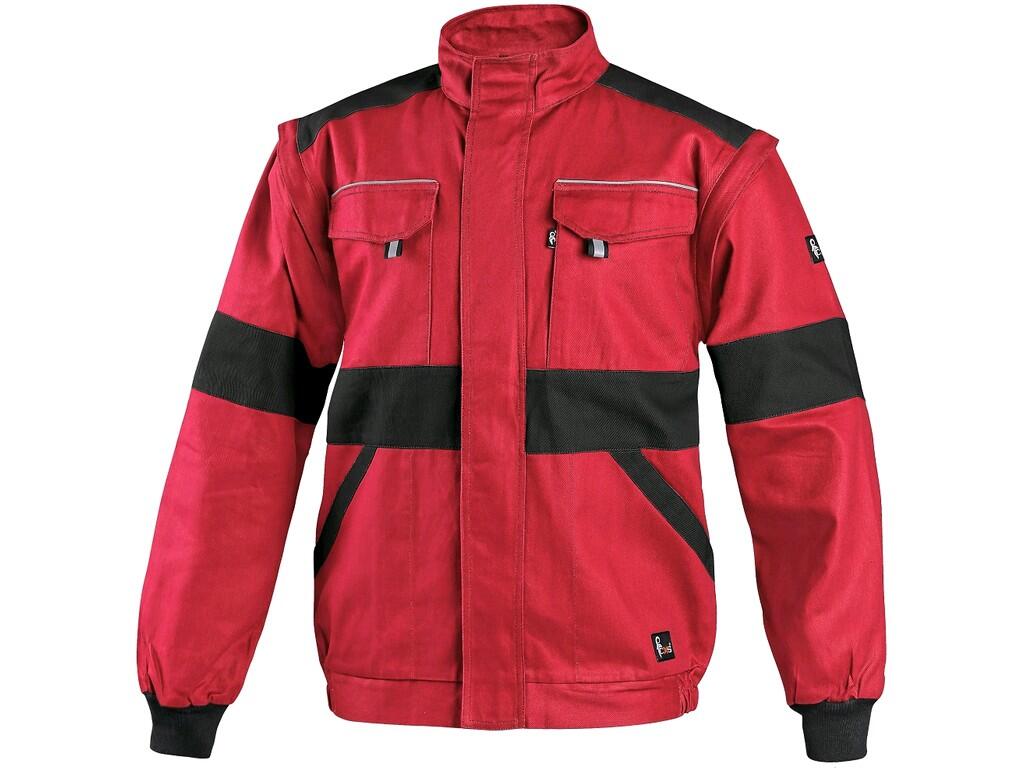 Jacket CXS LUXY EDA: Men’s working jacket, detachable sleeves with elastic cuff, covered zipper fastening with velcro, chest flap pockets, hidden chest zipper pocket, simple side…